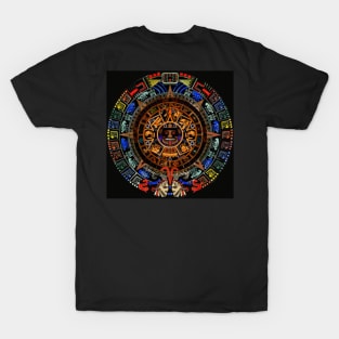 Colorful Mayan calendar T-Shirt